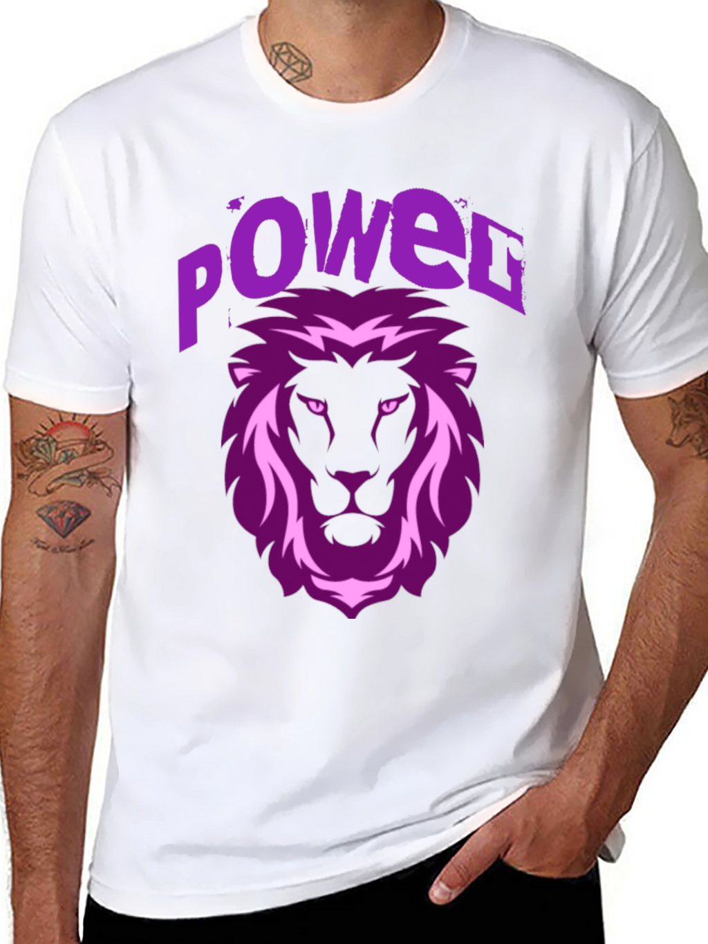 Power Lion Graphic Tee - Black
