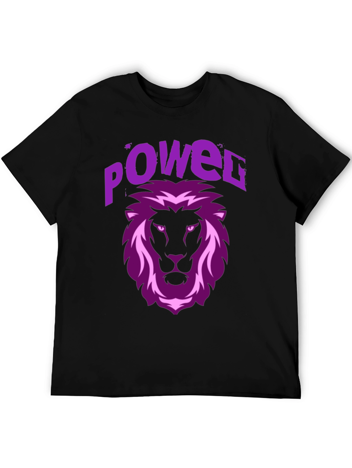 Power Lion Graphic Tee - Black