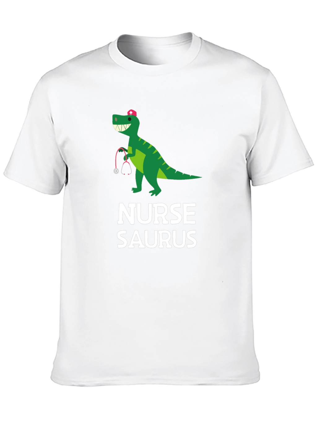 Nurse-Saurus Black Graphic T-Shirt