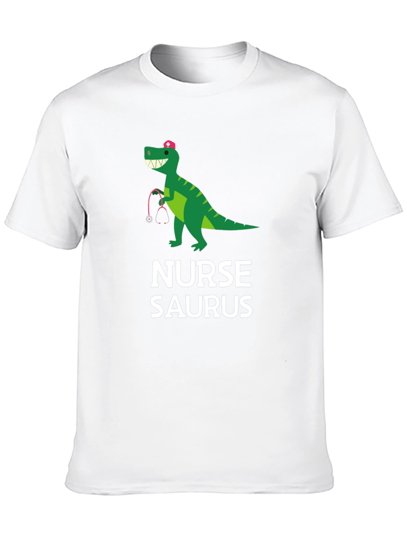 Nurse-Saurus Black Graphic T-Shirt