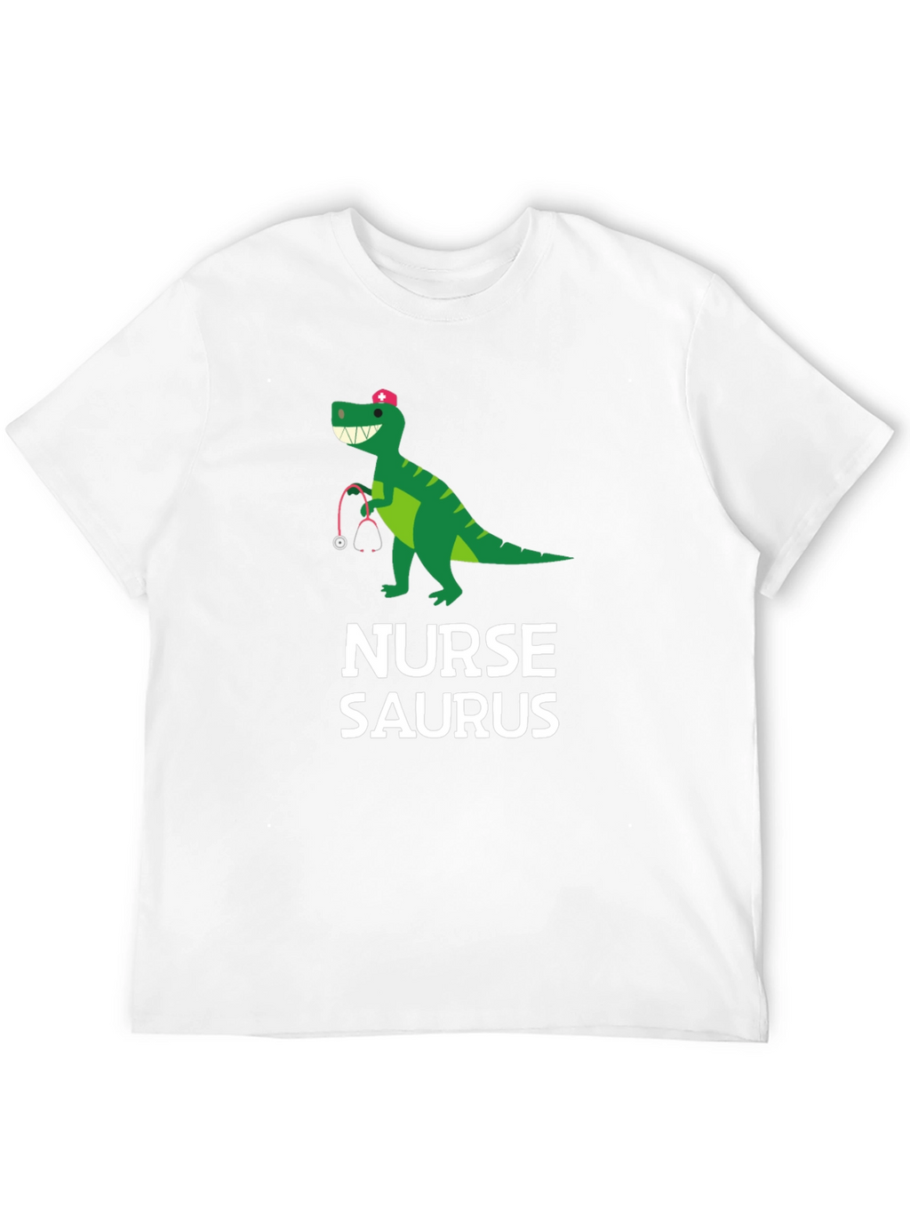 Nurse-Saurus Black Graphic T-Shirt