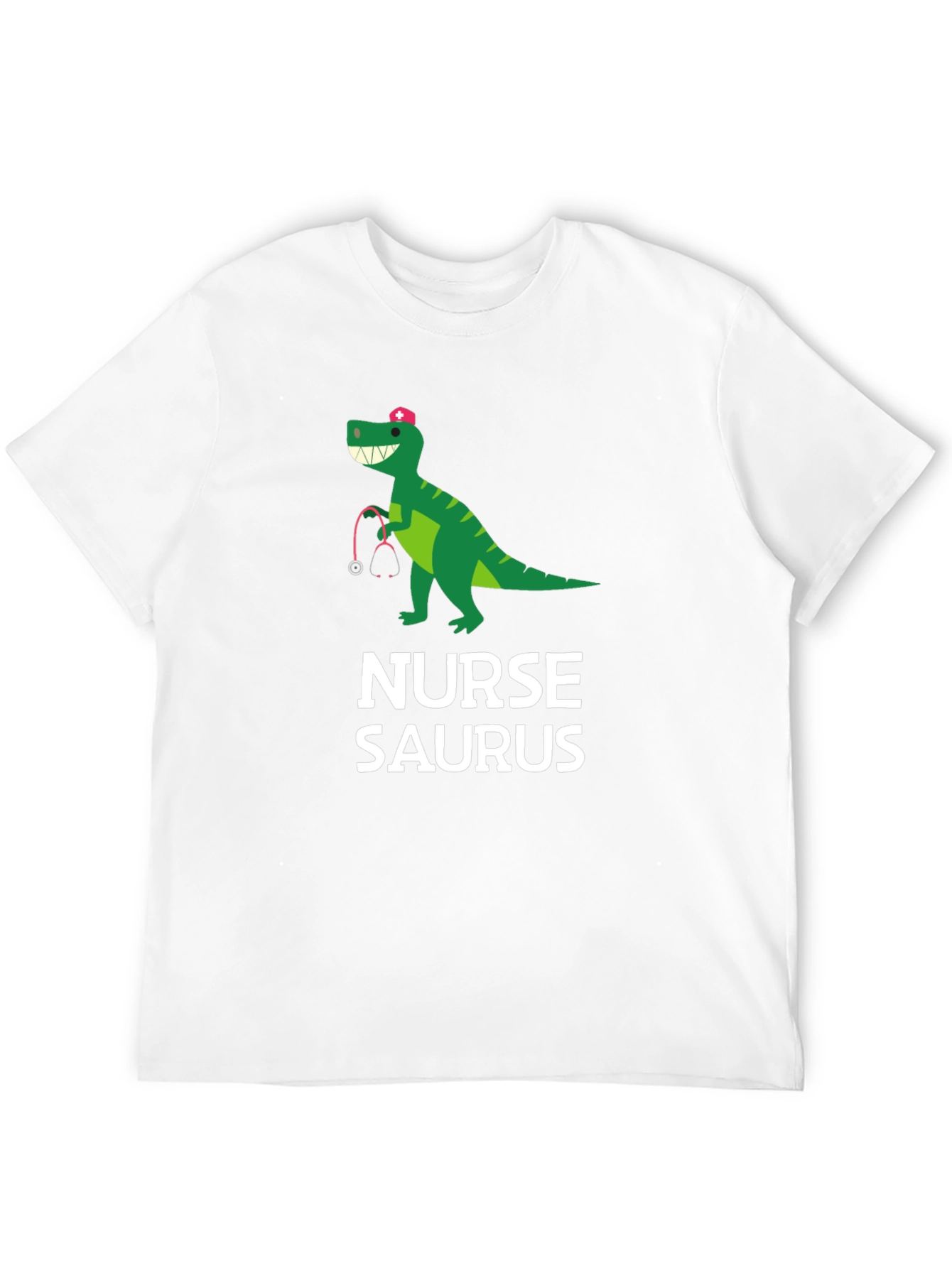 Nurse-Saurus Black Graphic T-Shirt