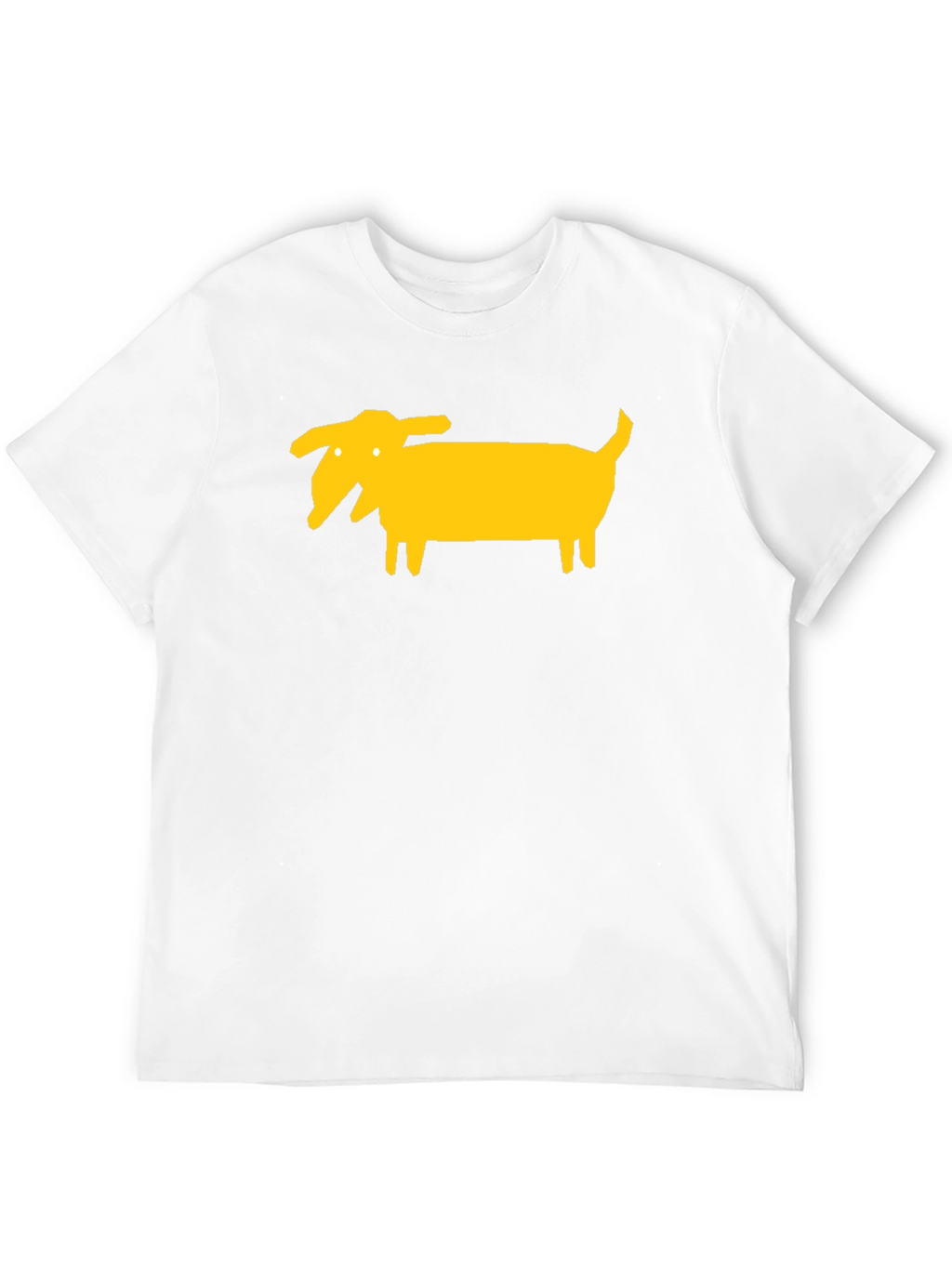 Funny Dog Graphic Tee - Black Cotton T-Shirt