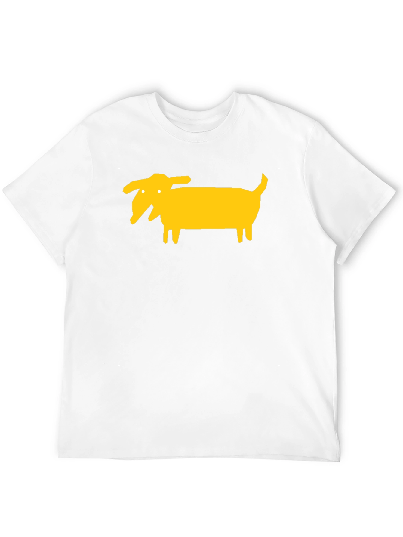 Funny Dog Graphic Tee - Black Cotton T-Shirt
