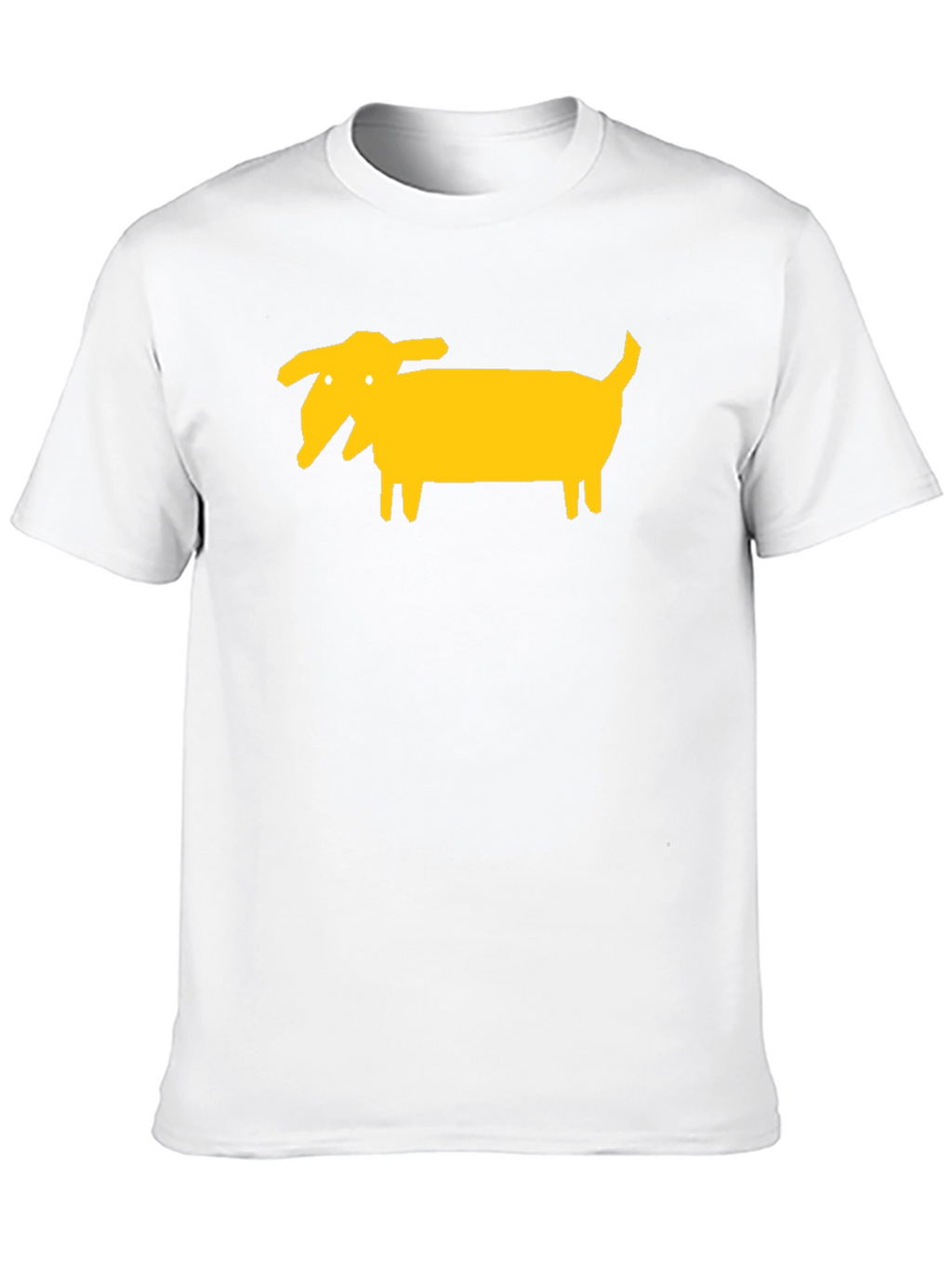 Funny Dog Graphic Tee - Black Cotton T-Shirt