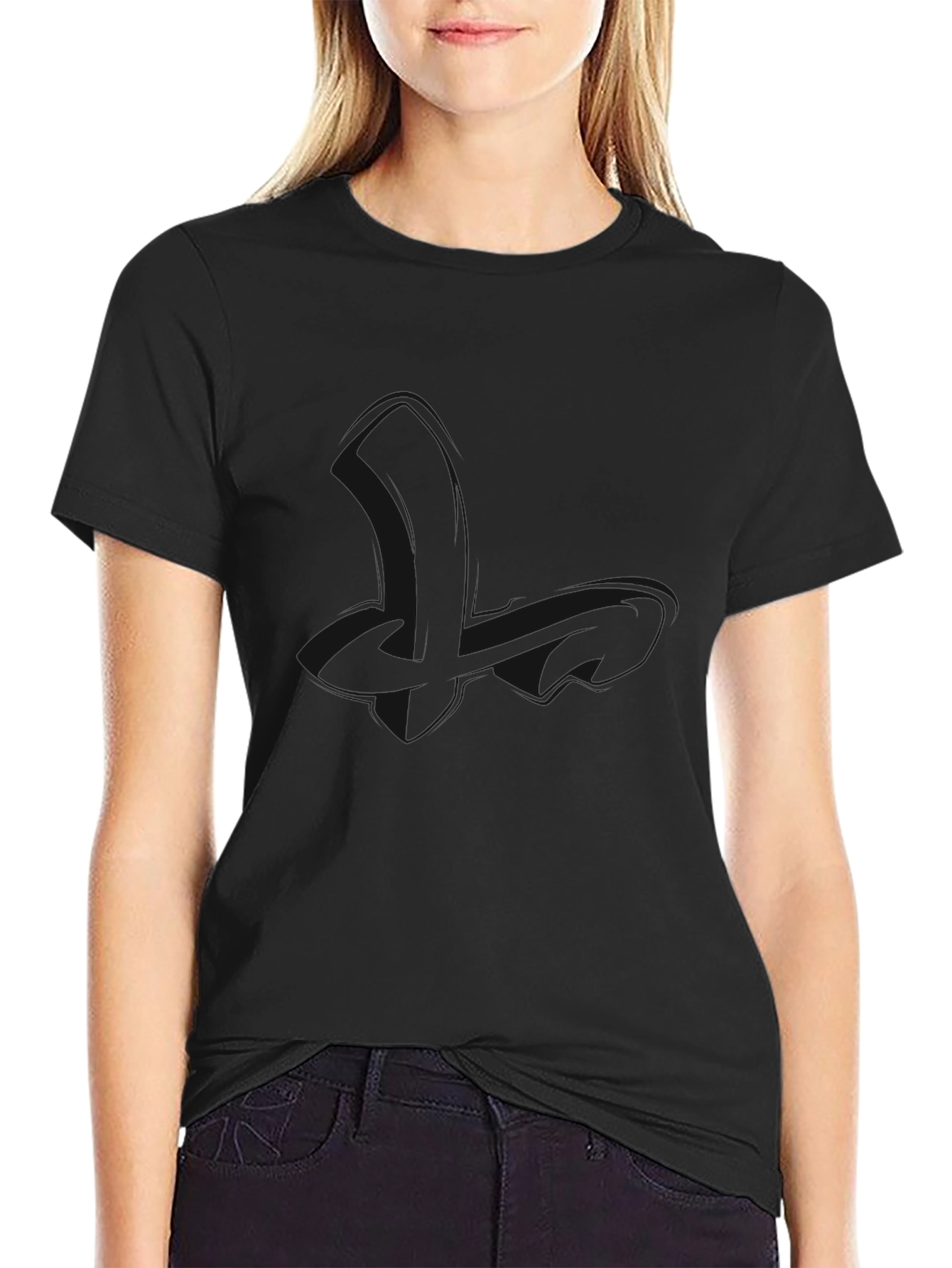 Classic Black Solid Color T-Shirt