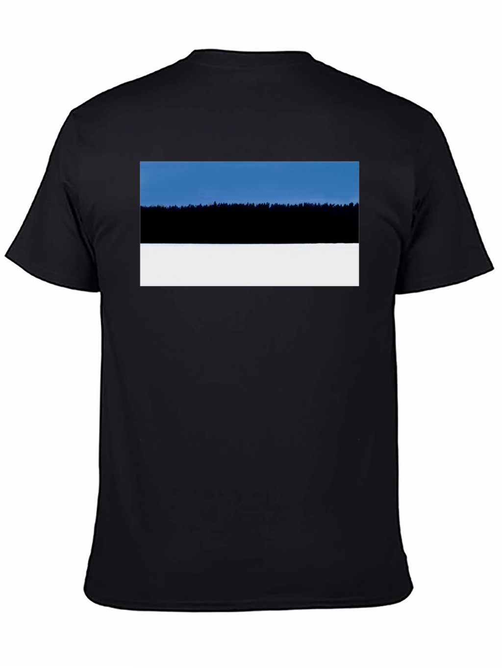 Estonia Landscape T-Shirt - Black