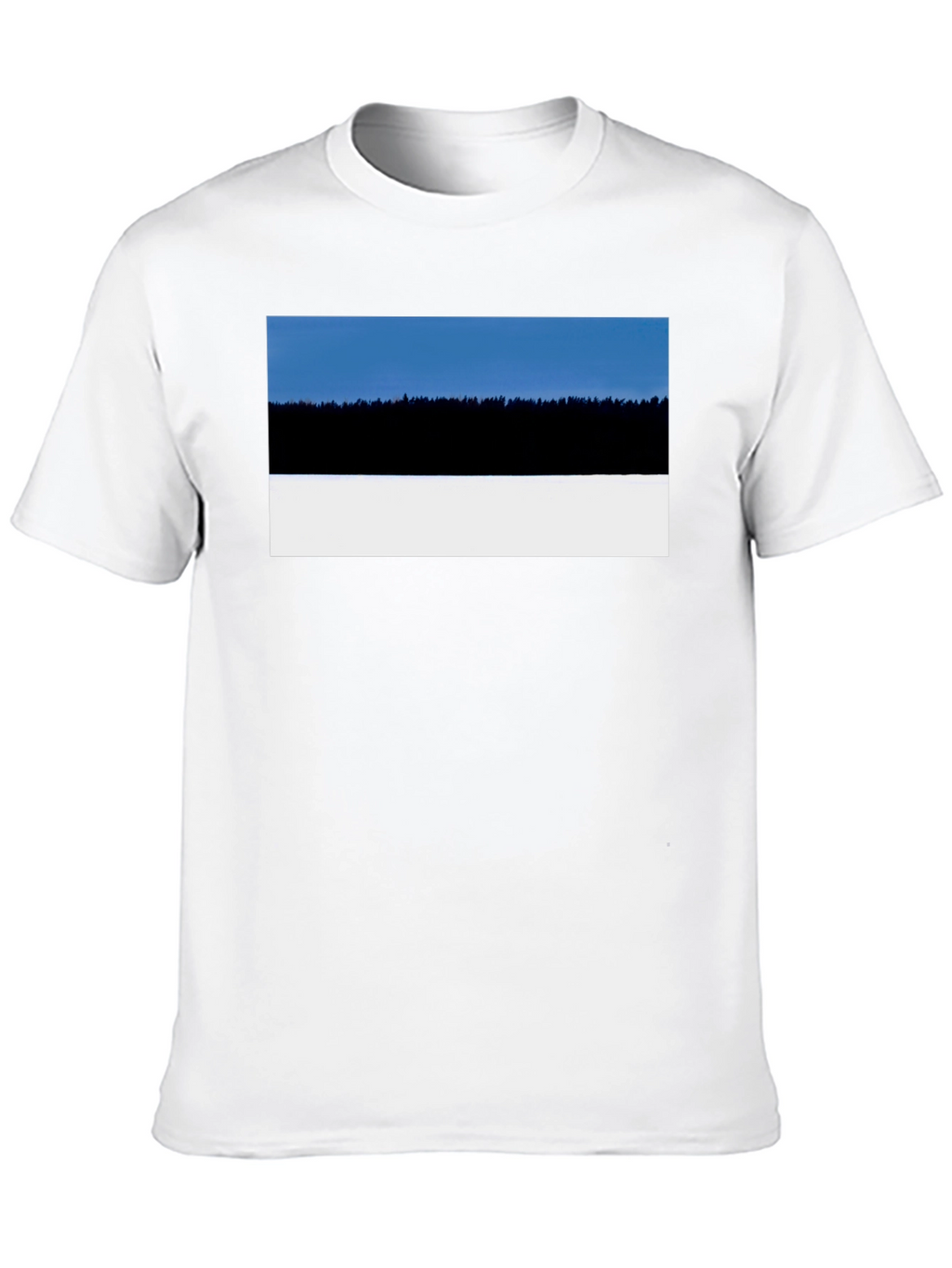 Estonia Landscape T-Shirt - Black