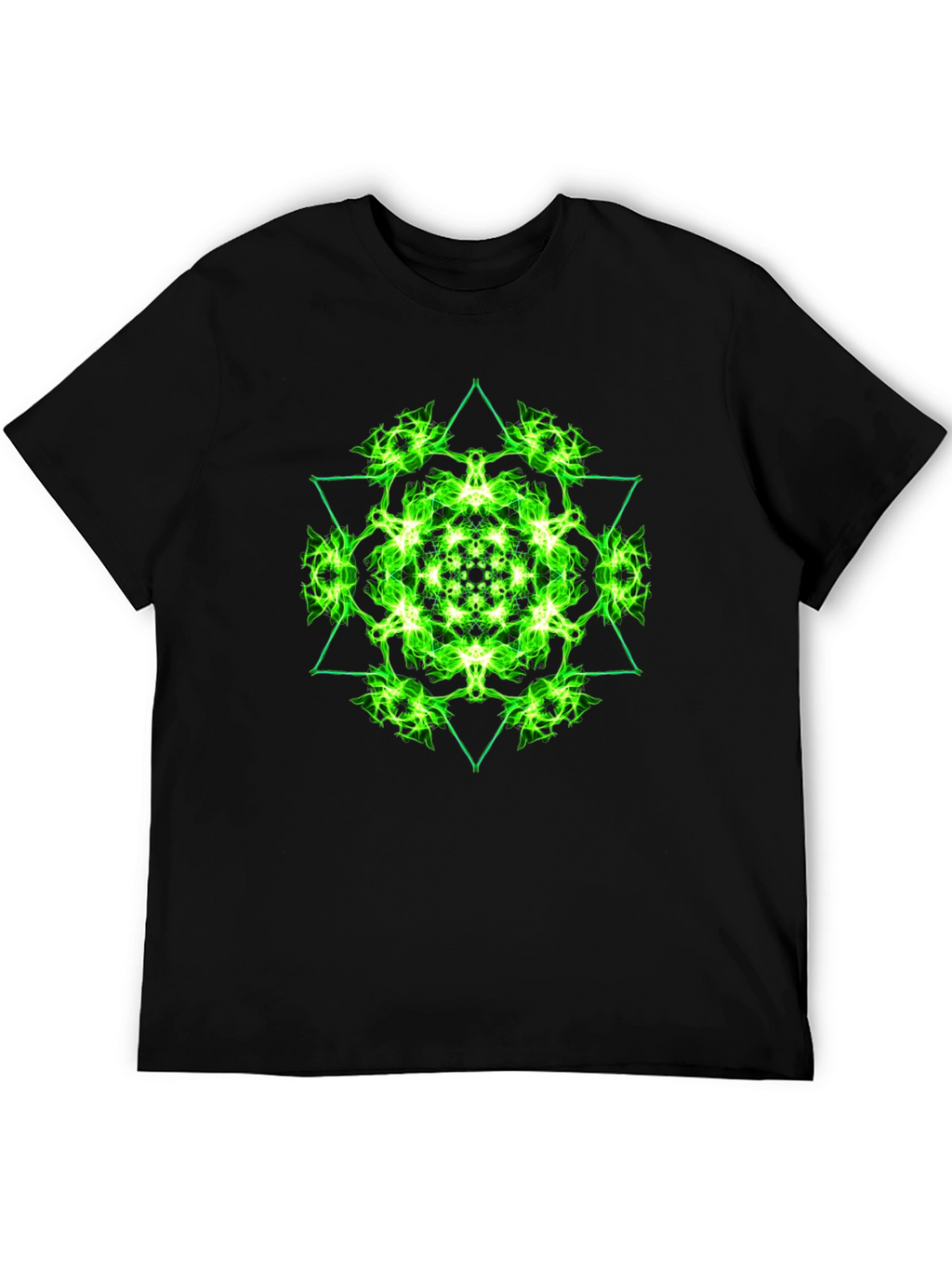 Geometric Green Graphic Tee