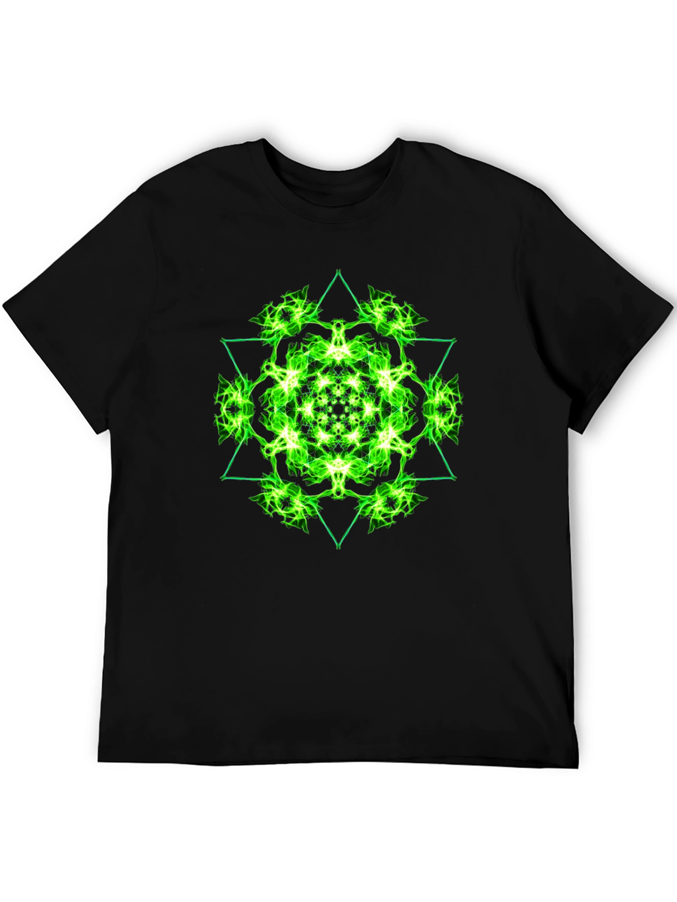 Geometric Green Graphic Tee