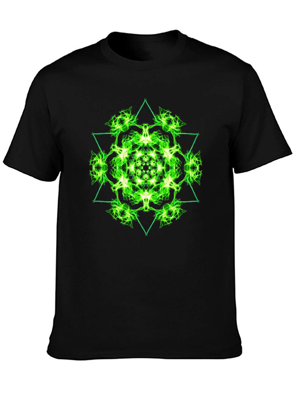 Geometric Green Graphic Tee