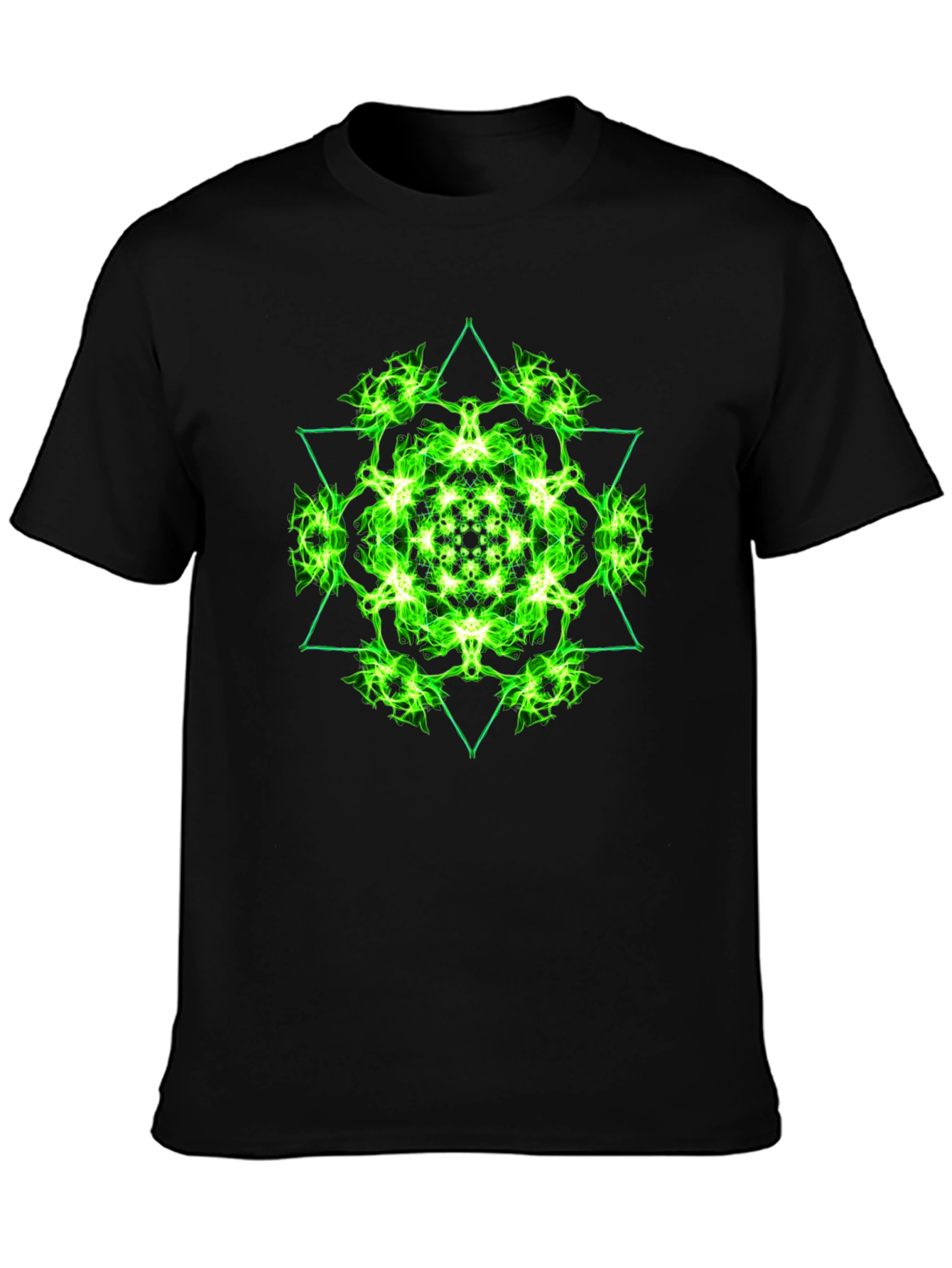Geometric Green Graphic Tee