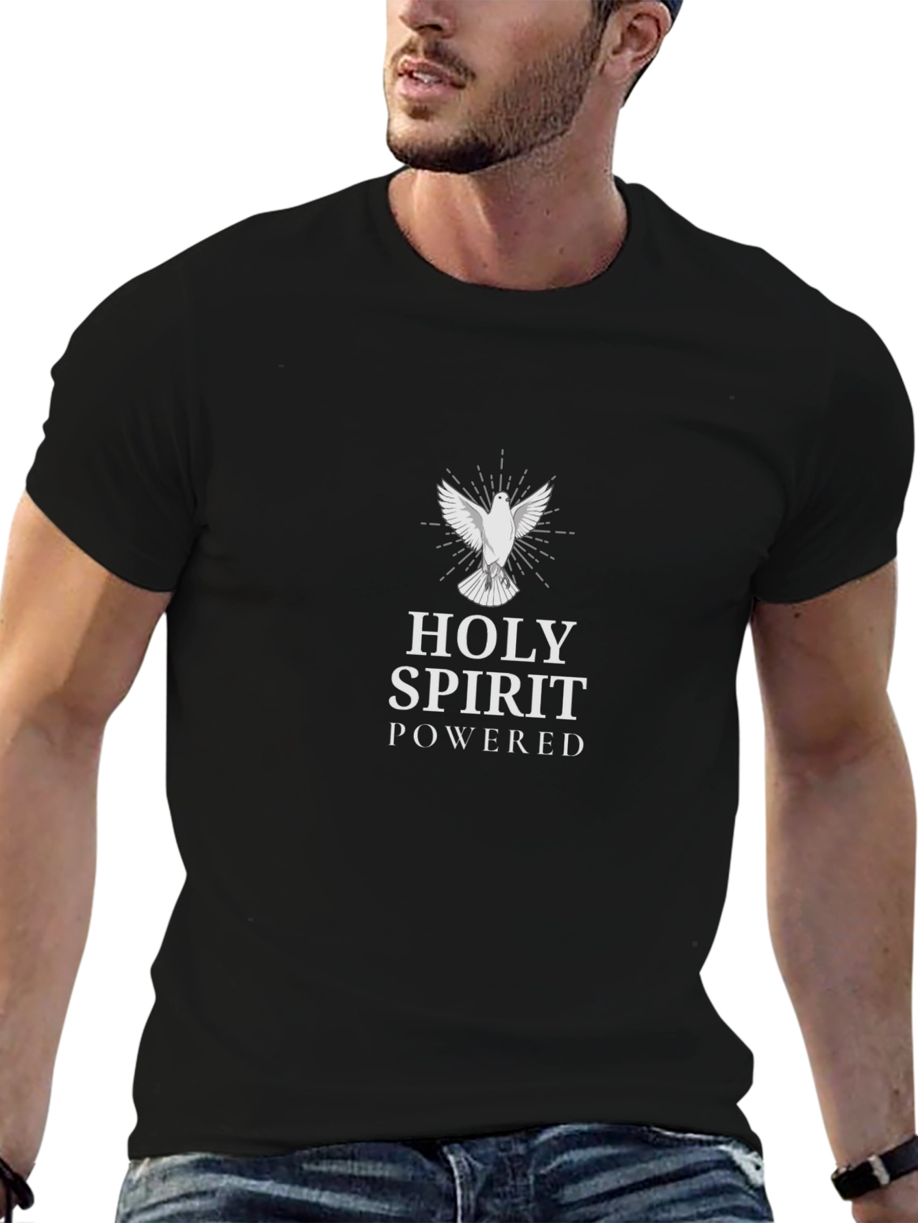 Holy Spirit Powered Black T-Shirt