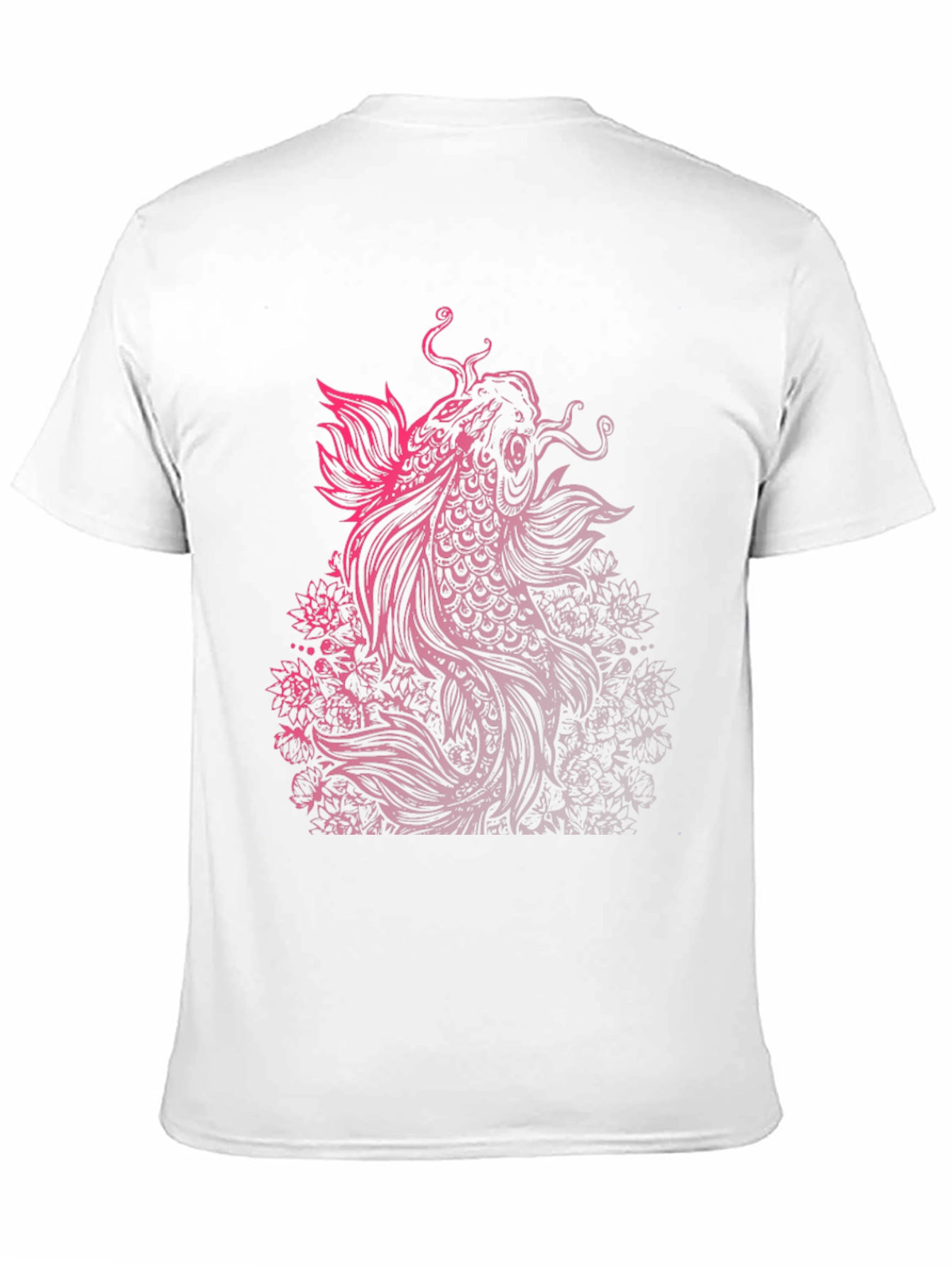 Koi Fish Graphic Tee - Black