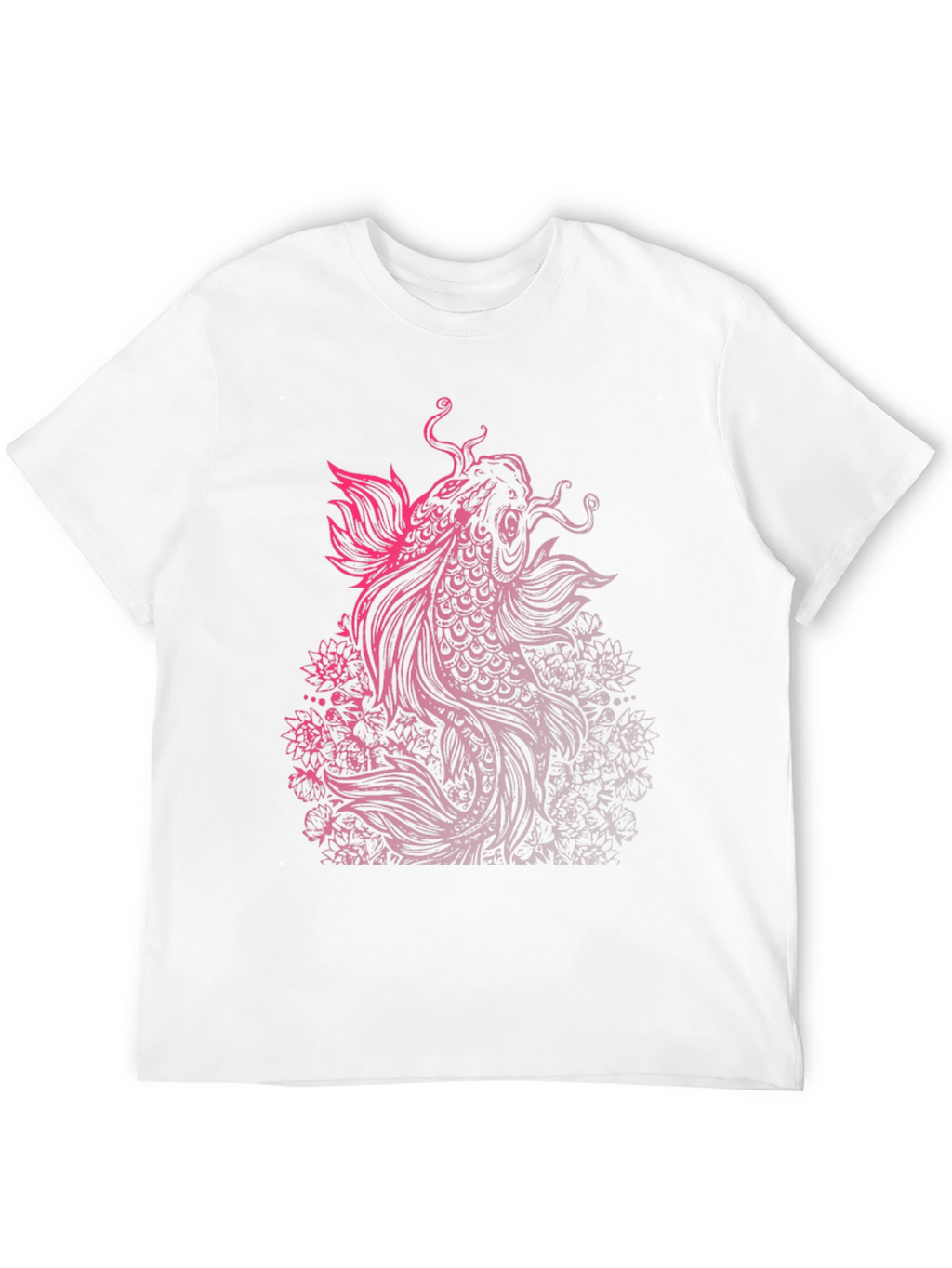 Koi Fish Graphic Tee - Black
