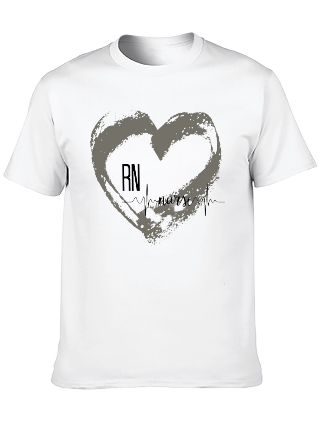 RN Nurse Heartbeat T-Shirt - Medical Professional Tee