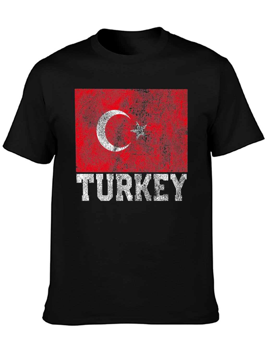 Turkey Flag T-Shirt - Distressed Graphic Tee