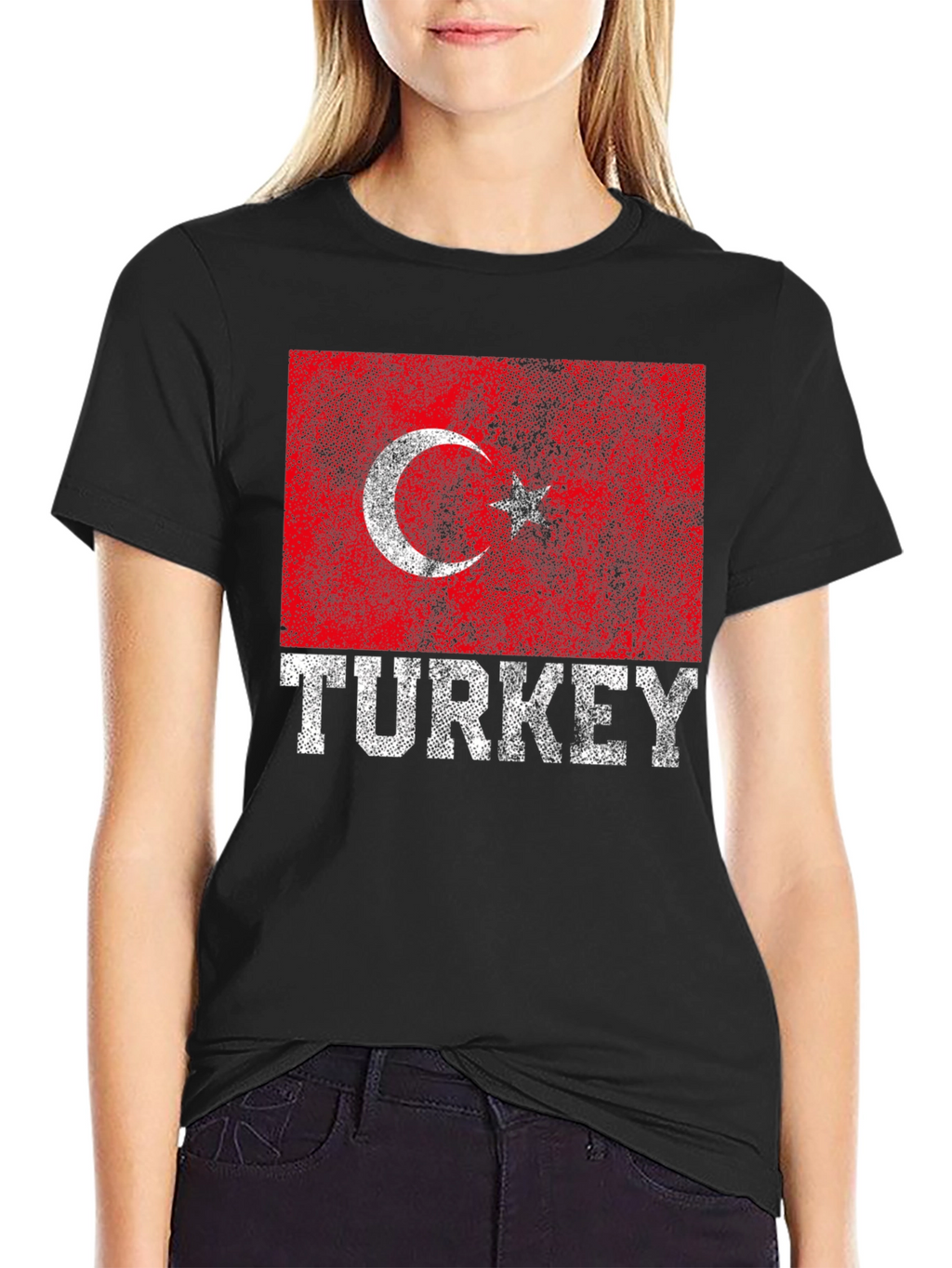 Turkey Flag T-Shirt - Distressed Graphic Tee