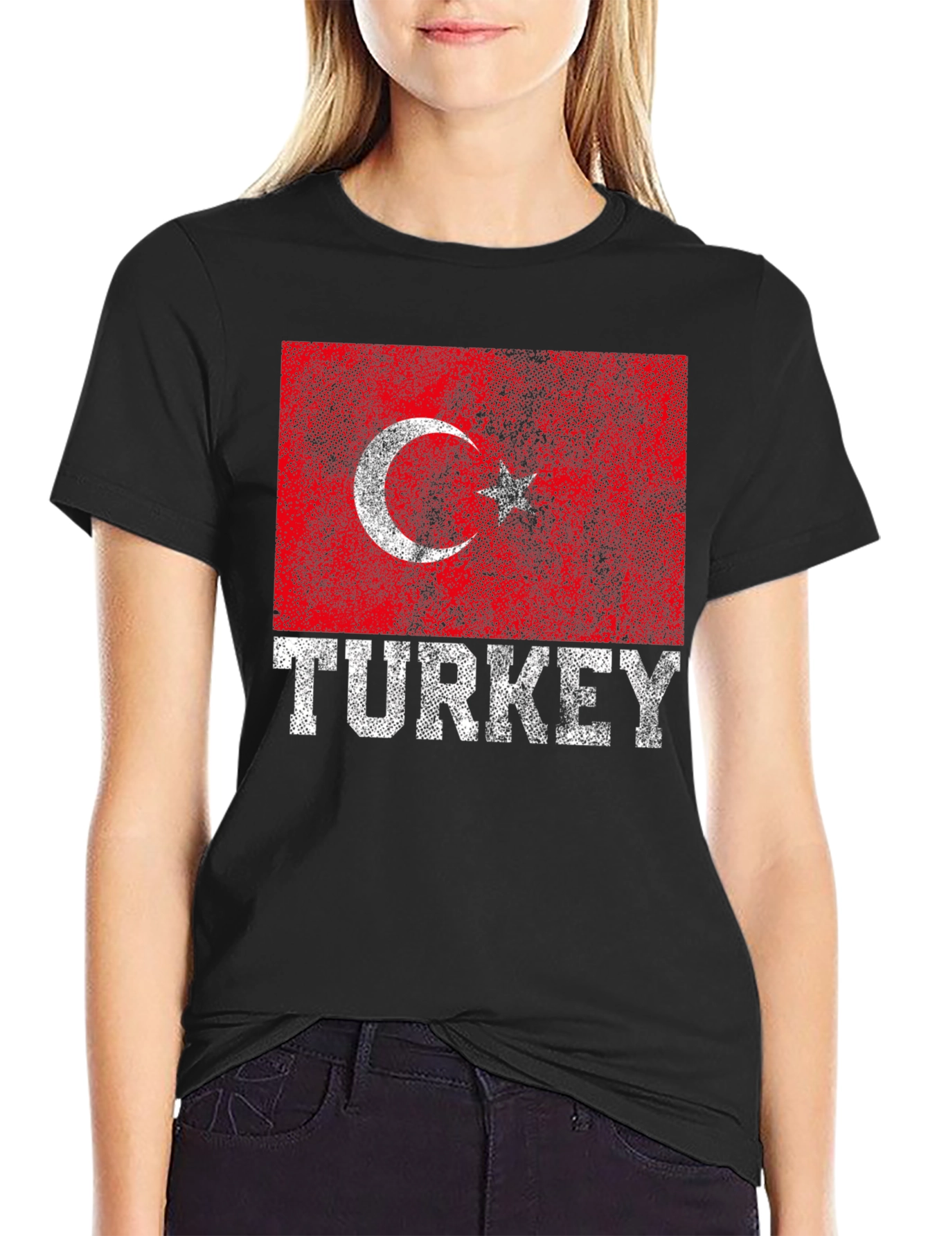 Turkey Flag T-Shirt - Distressed Graphic Tee