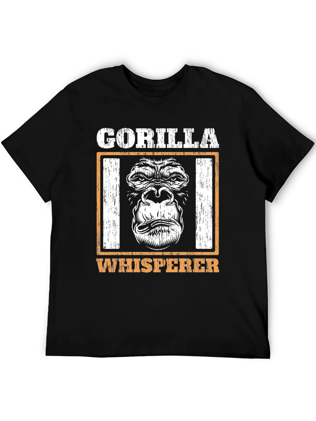 Gorilla Whisperer Graphic Tee - Black Cotton T-Shirt