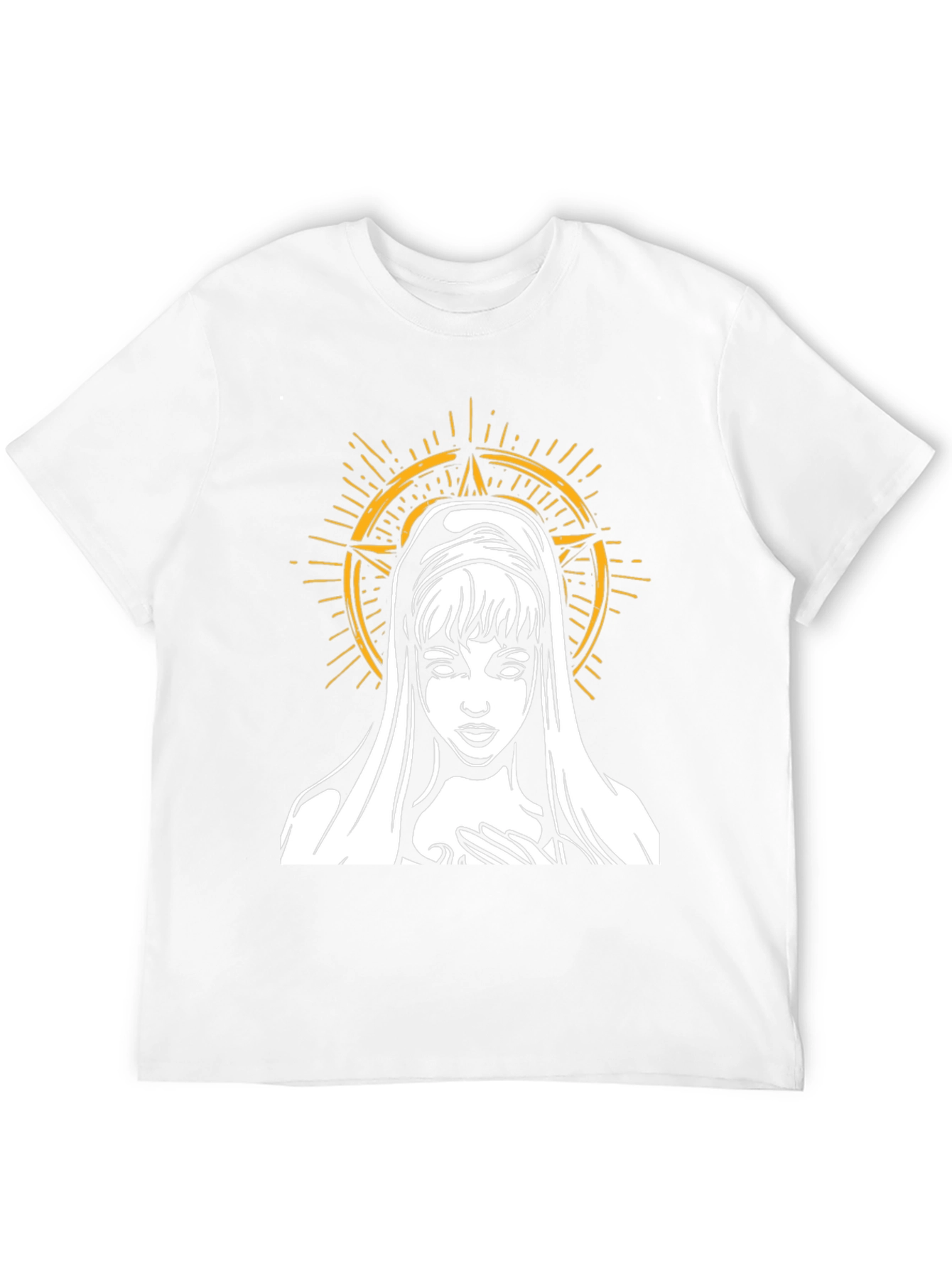 Virgin Mary Graphic Tee - Dark Aesthetic T-Shirt