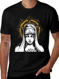 Virgin Mary Graphic Tee - Dark Aesthetic T-Shirt