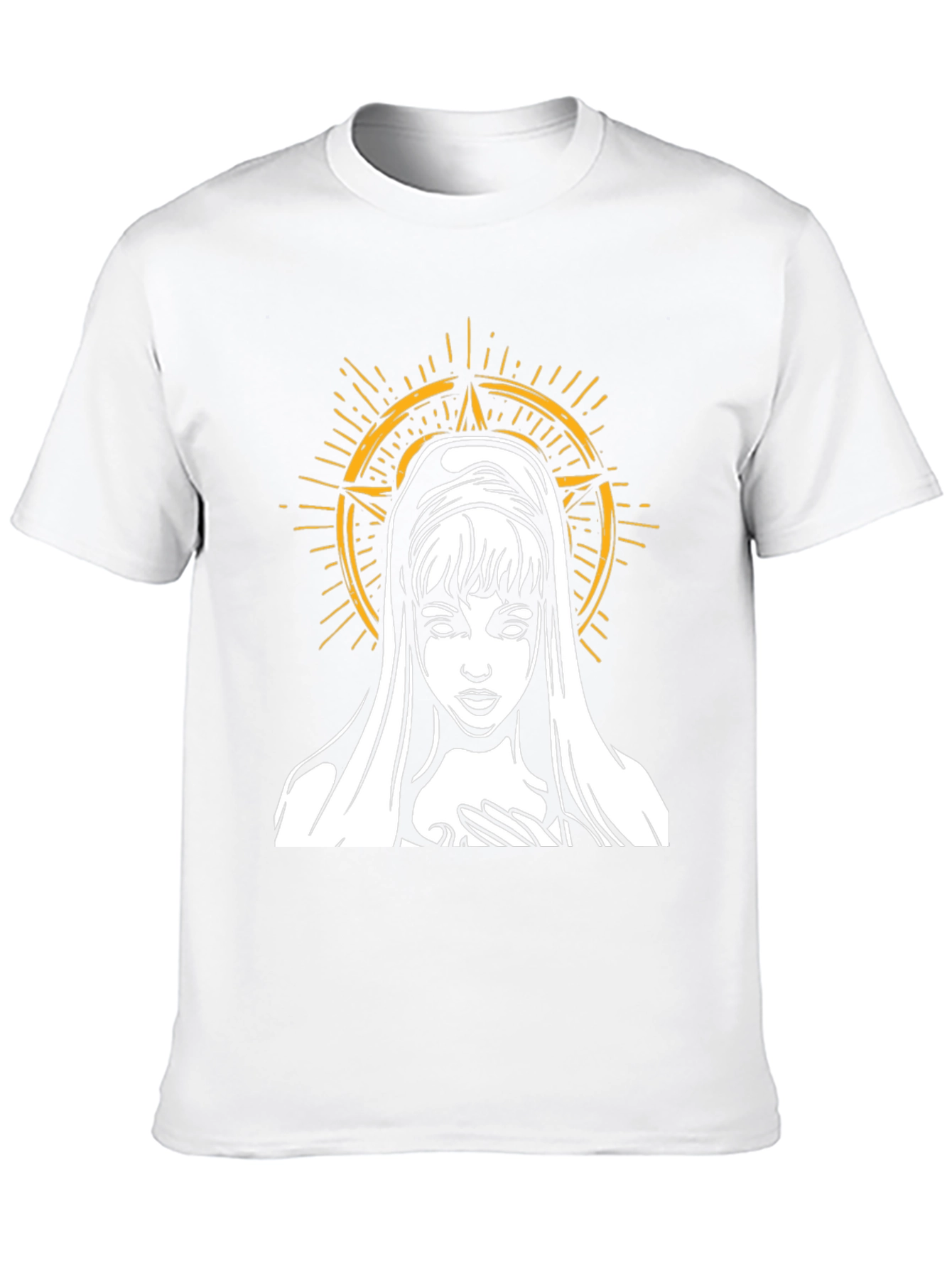 Virgin Mary Graphic Tee - Dark Aesthetic T-Shirt