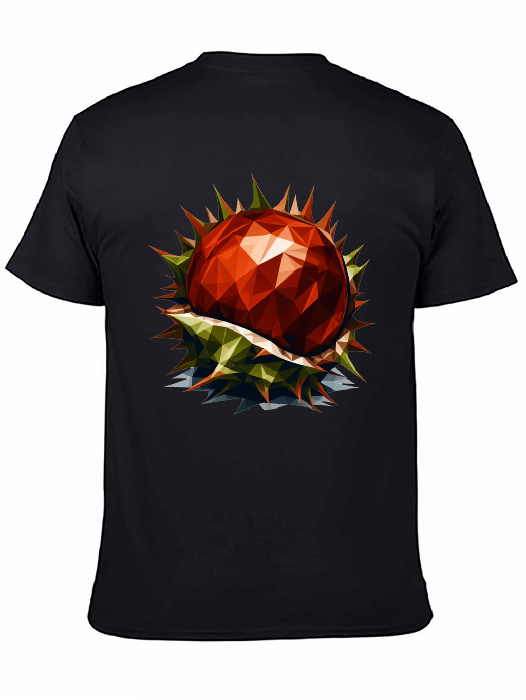 Geometric Chestnut Graphic T-Shirt
