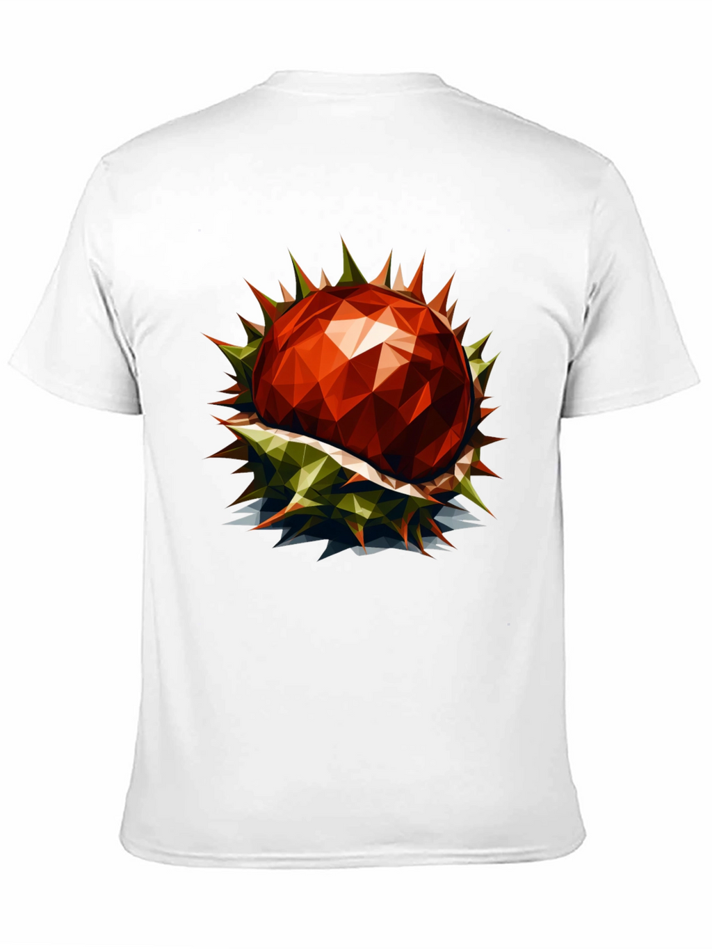 Geometric Chestnut Graphic T-Shirt