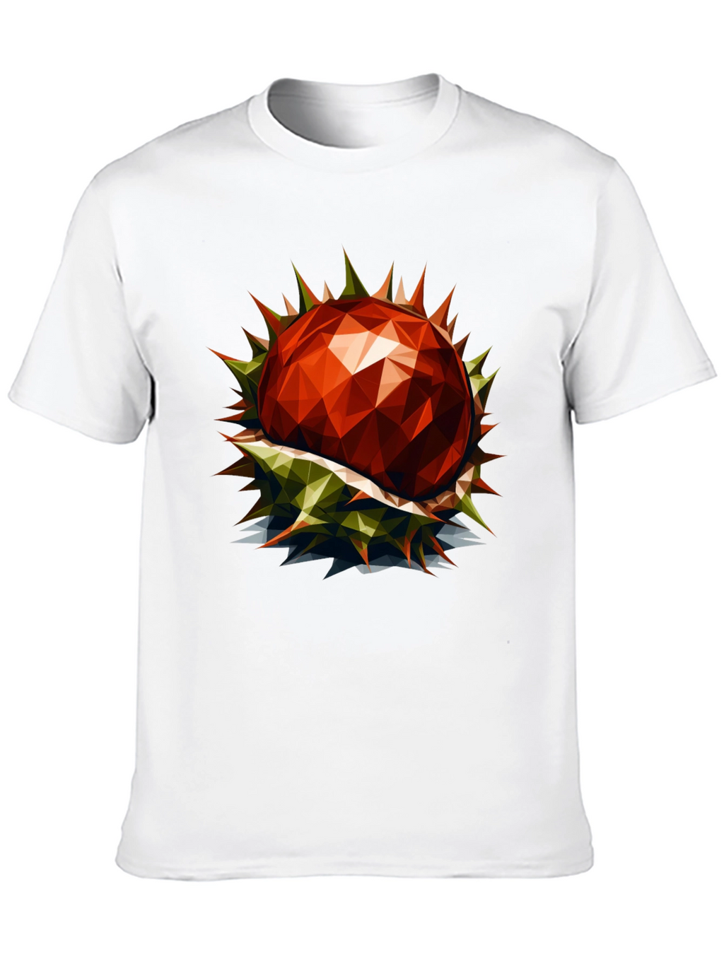 Geometric Chestnut Graphic T-Shirt