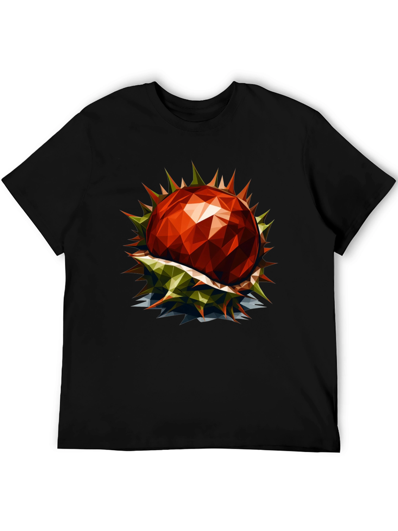 Geometric Chestnut Graphic T-Shirt