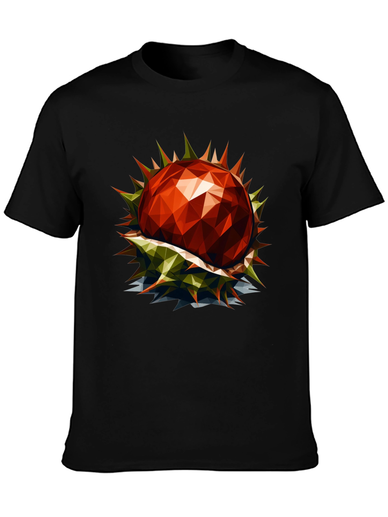 Geometric Chestnut Graphic T-Shirt
