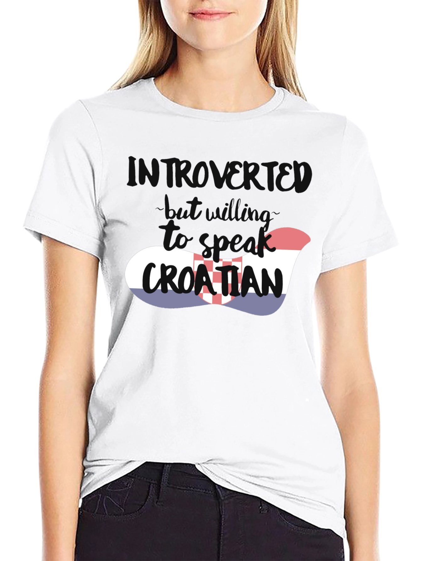 Introvert Will Speak Croatian T-Shirt