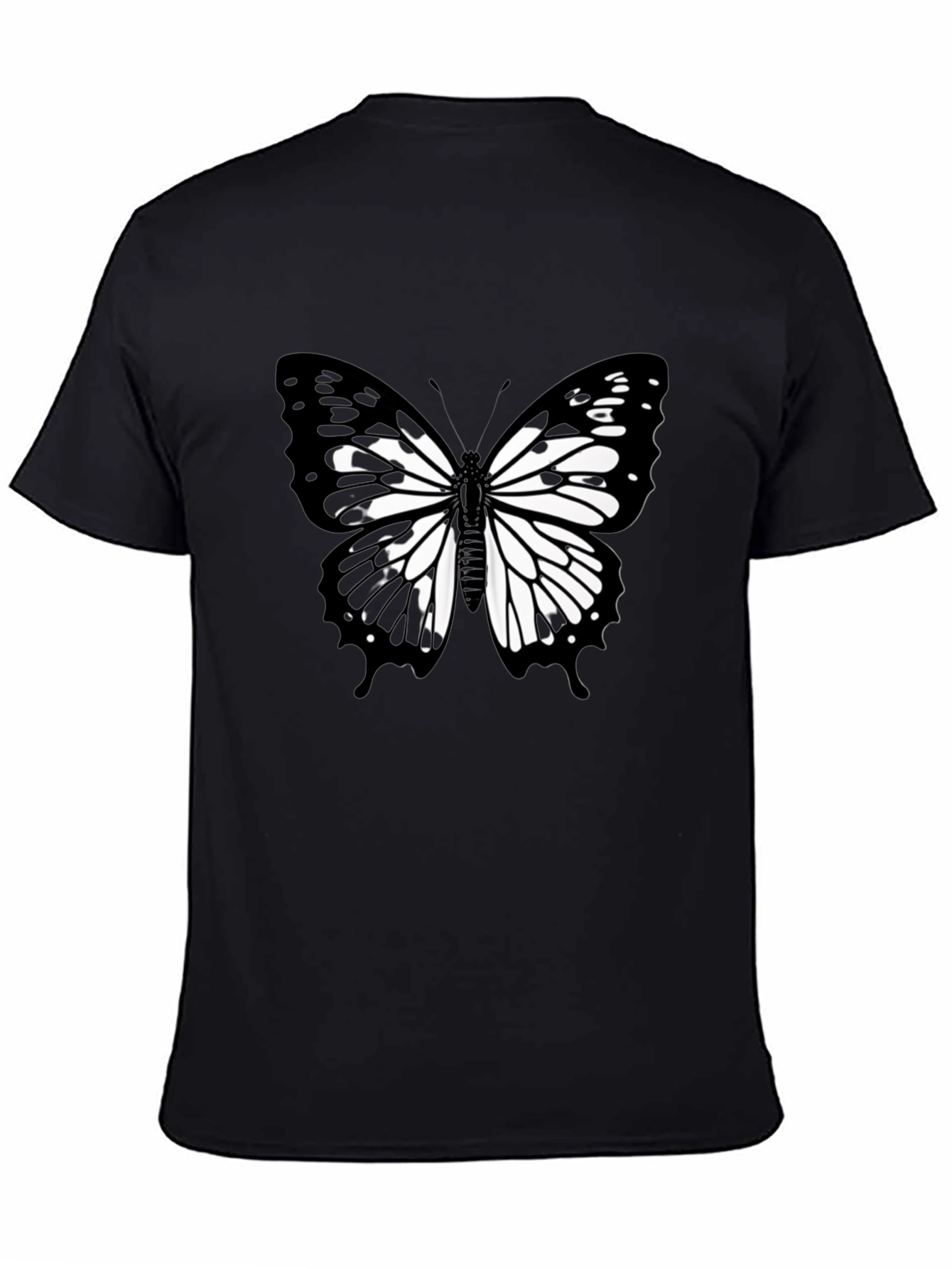 Butterfly Graphic Black T-Shirt