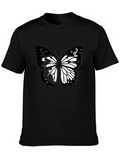 Butterfly Graphic Black T-Shirt