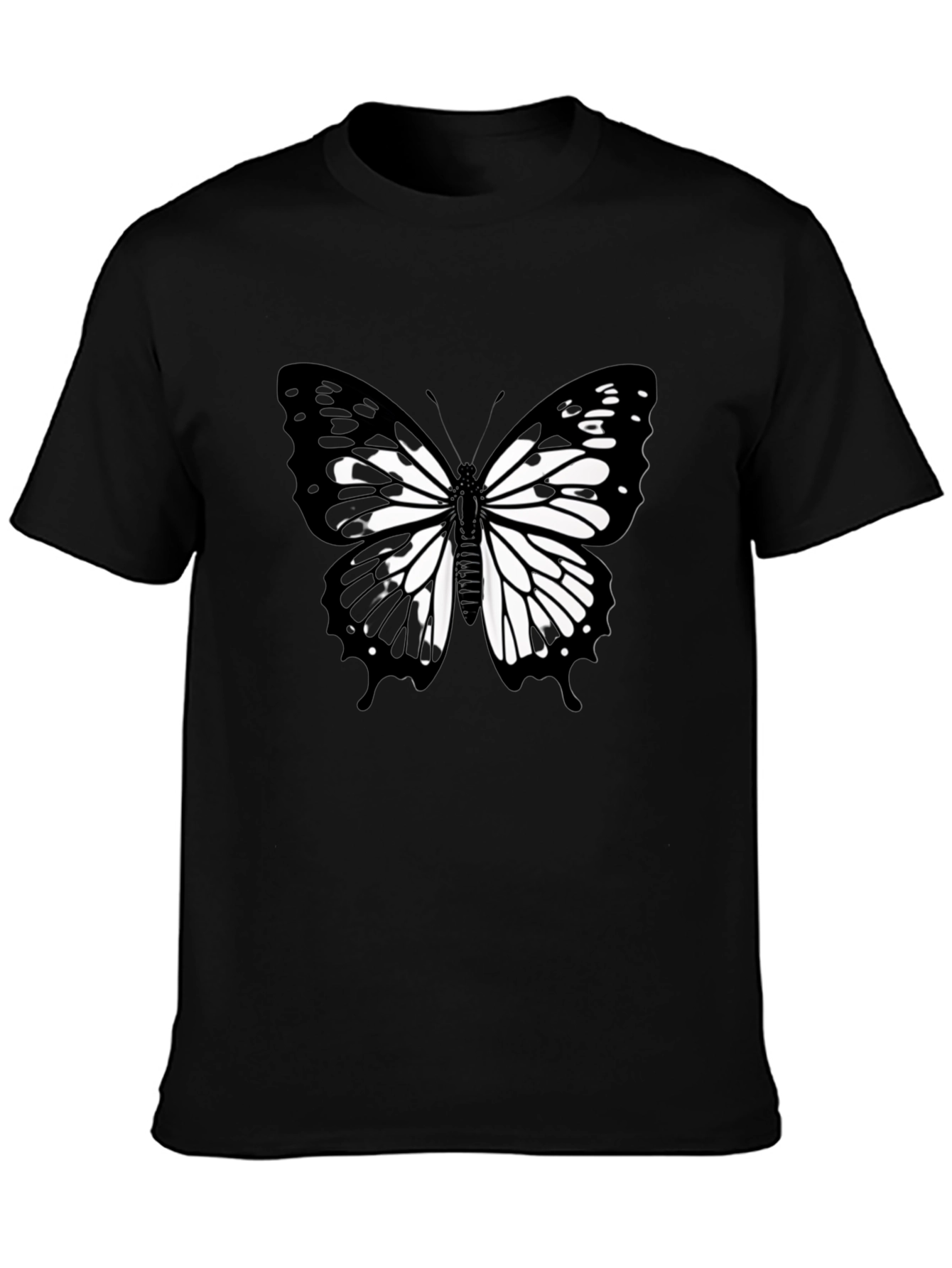 Butterfly Graphic Black T-Shirt