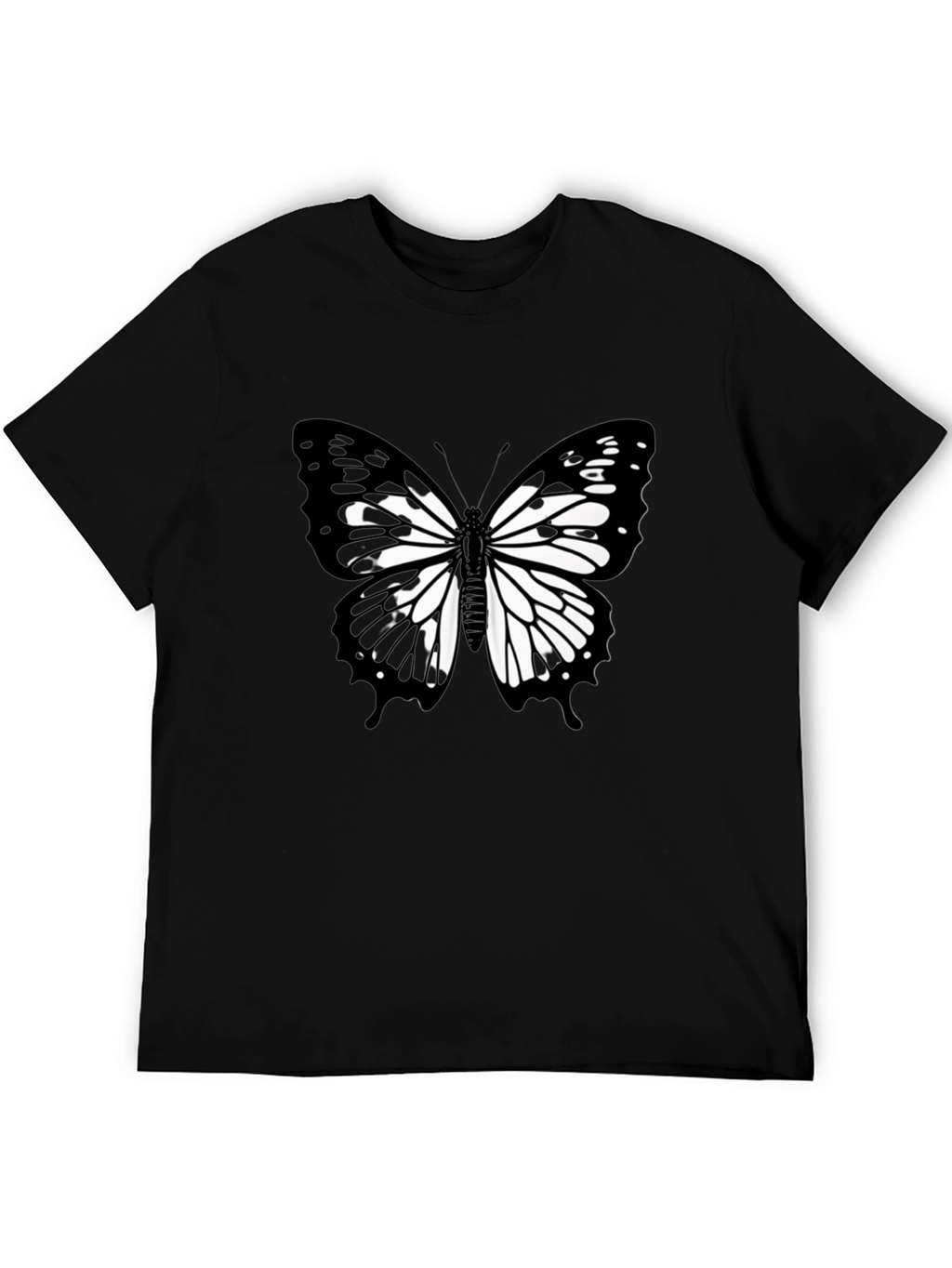 Butterfly Graphic Black T-Shirt
