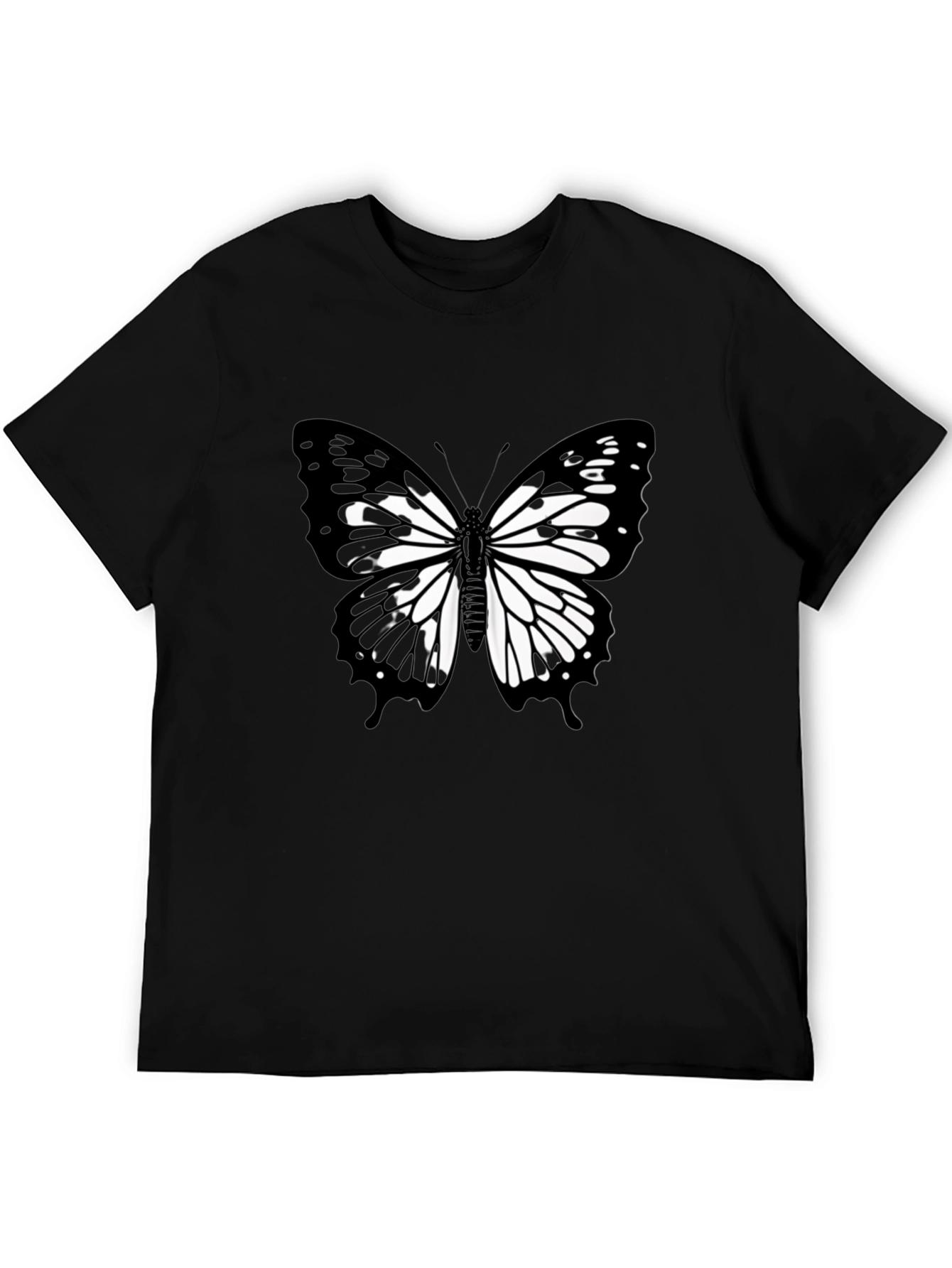 Butterfly Graphic Black T-Shirt