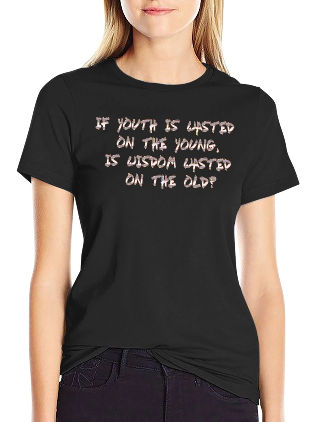 Wasted Wisdom Graphic T-Shirt