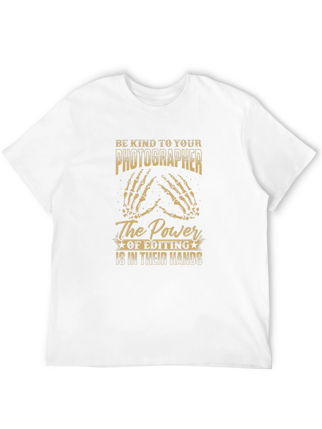 Photographer Editing Power T-Shirt - Black Graphic Tee
