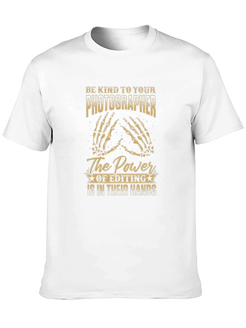 Photographer Editing Power T-Shirt - Black Graphic Tee