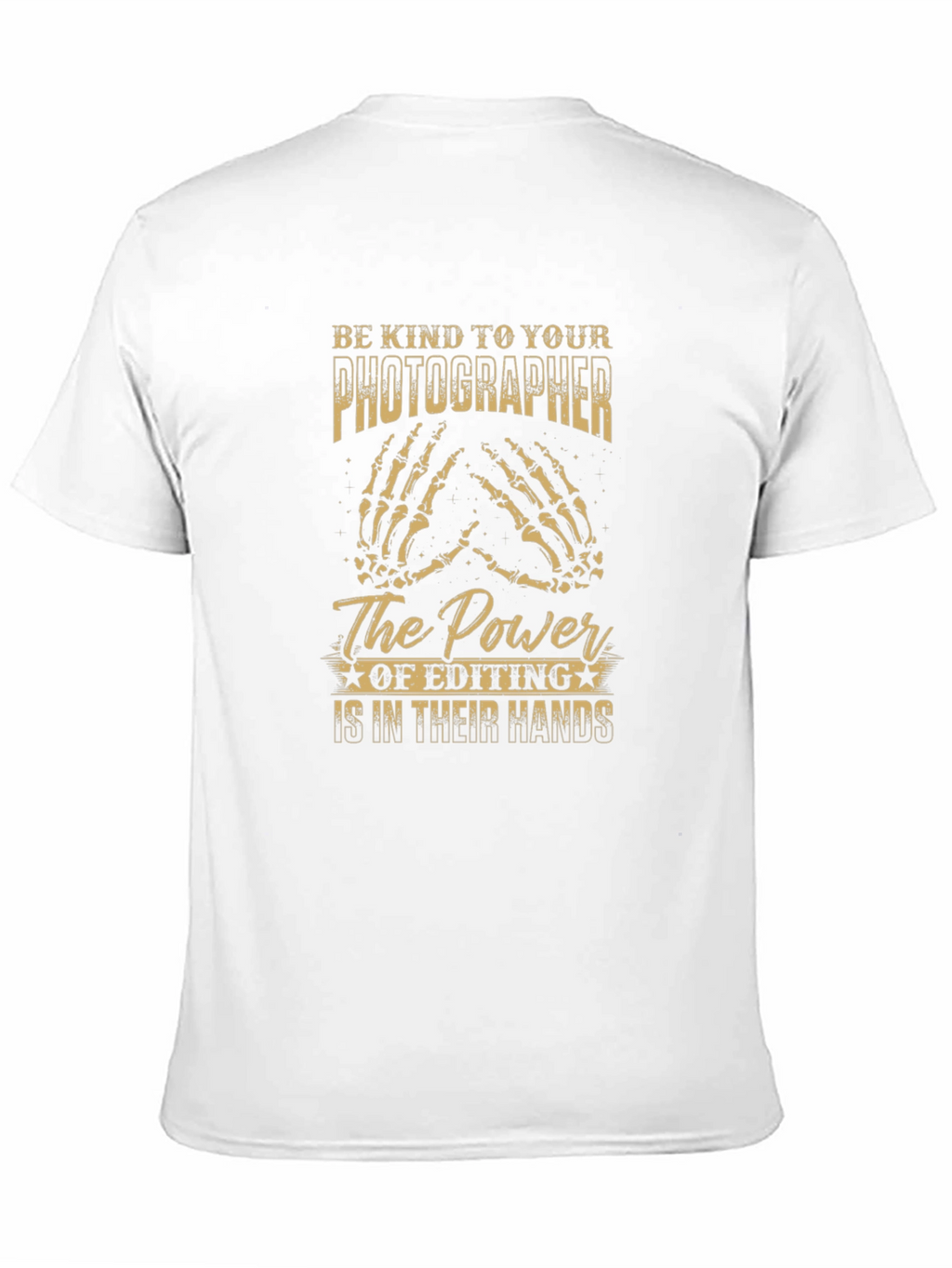 Photographer Editing Power T-Shirt - Black Graphic Tee