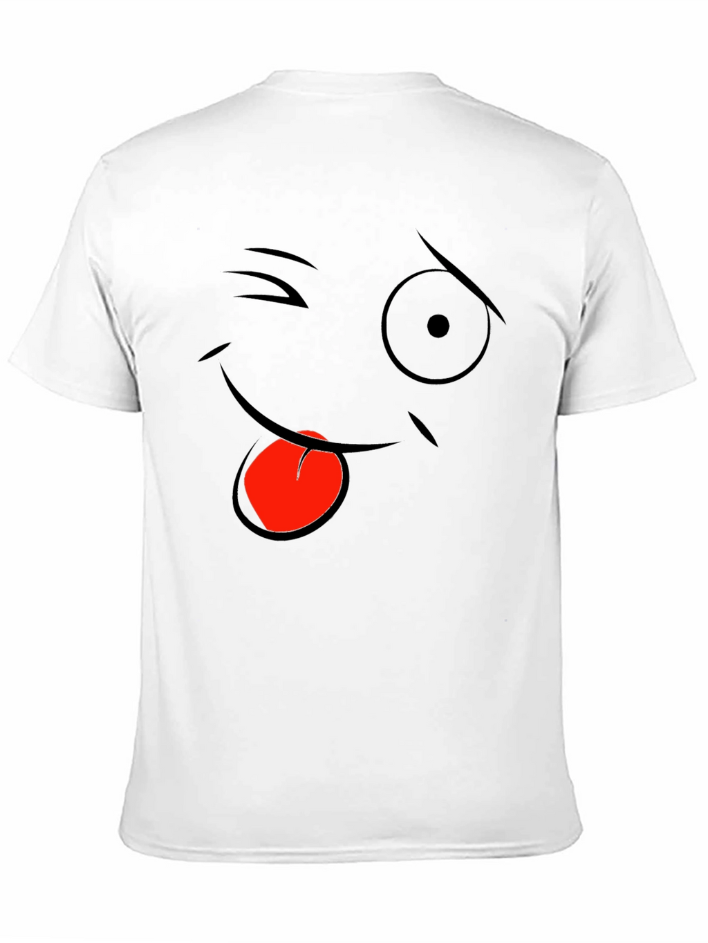 Funny Face Graphic Black T-Shirt