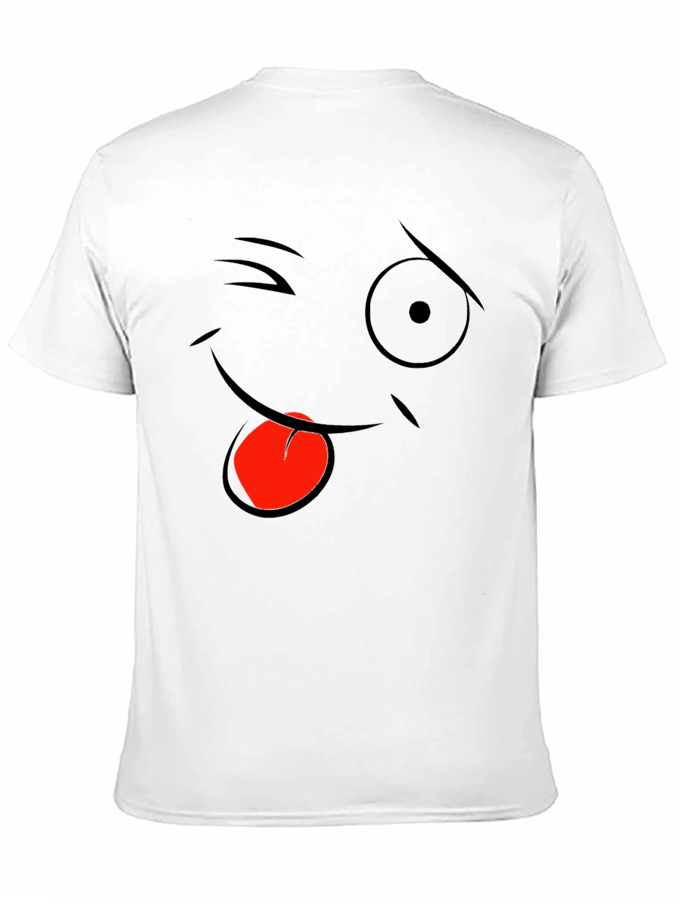 Funny Face Graphic Black T-Shirt