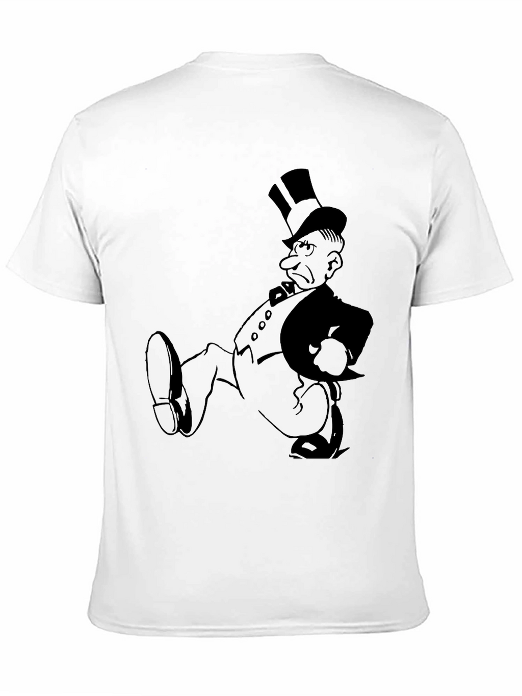 Grumpy Cartoon Character Graphic T-Shirt