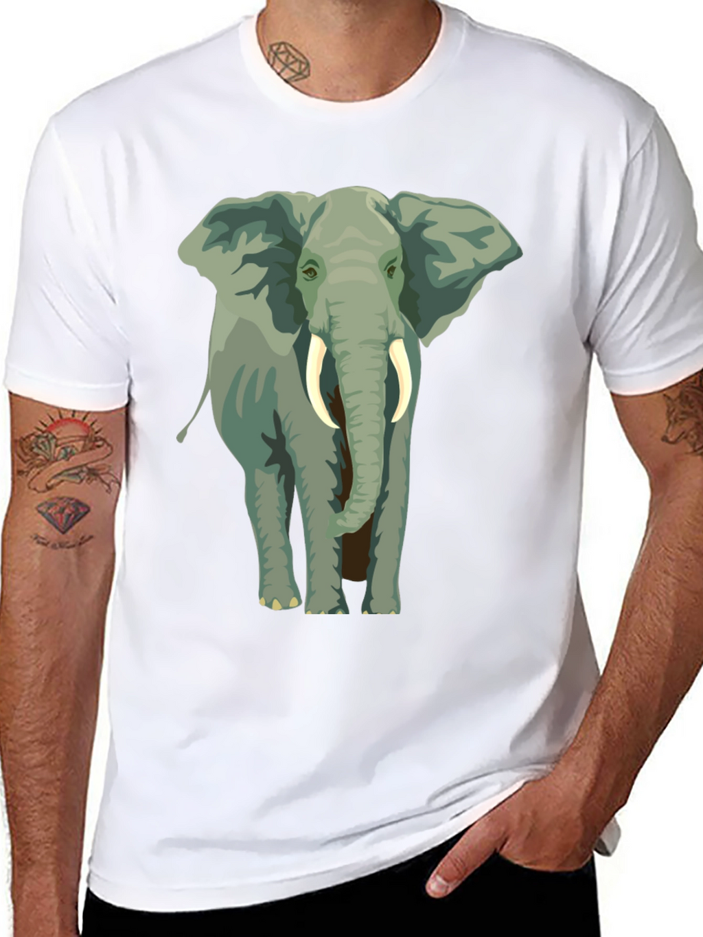 Elephant Graphic T-Shirt - Animal Lover Tee