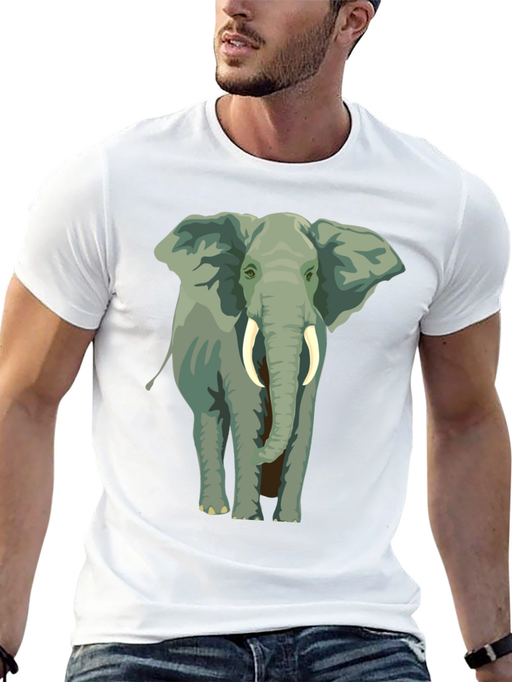 Elephant Graphic T-Shirt - Animal Lover Tee