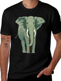 Elephant Graphic T-Shirt - Animal Lover Tee
