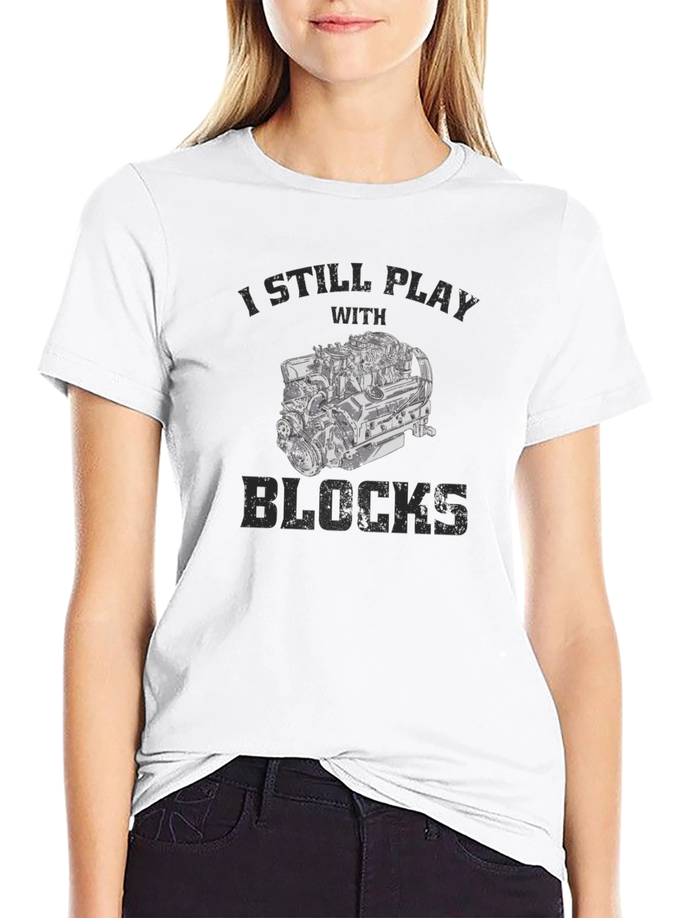 I Still Play With Blocks Mens T-Shirt