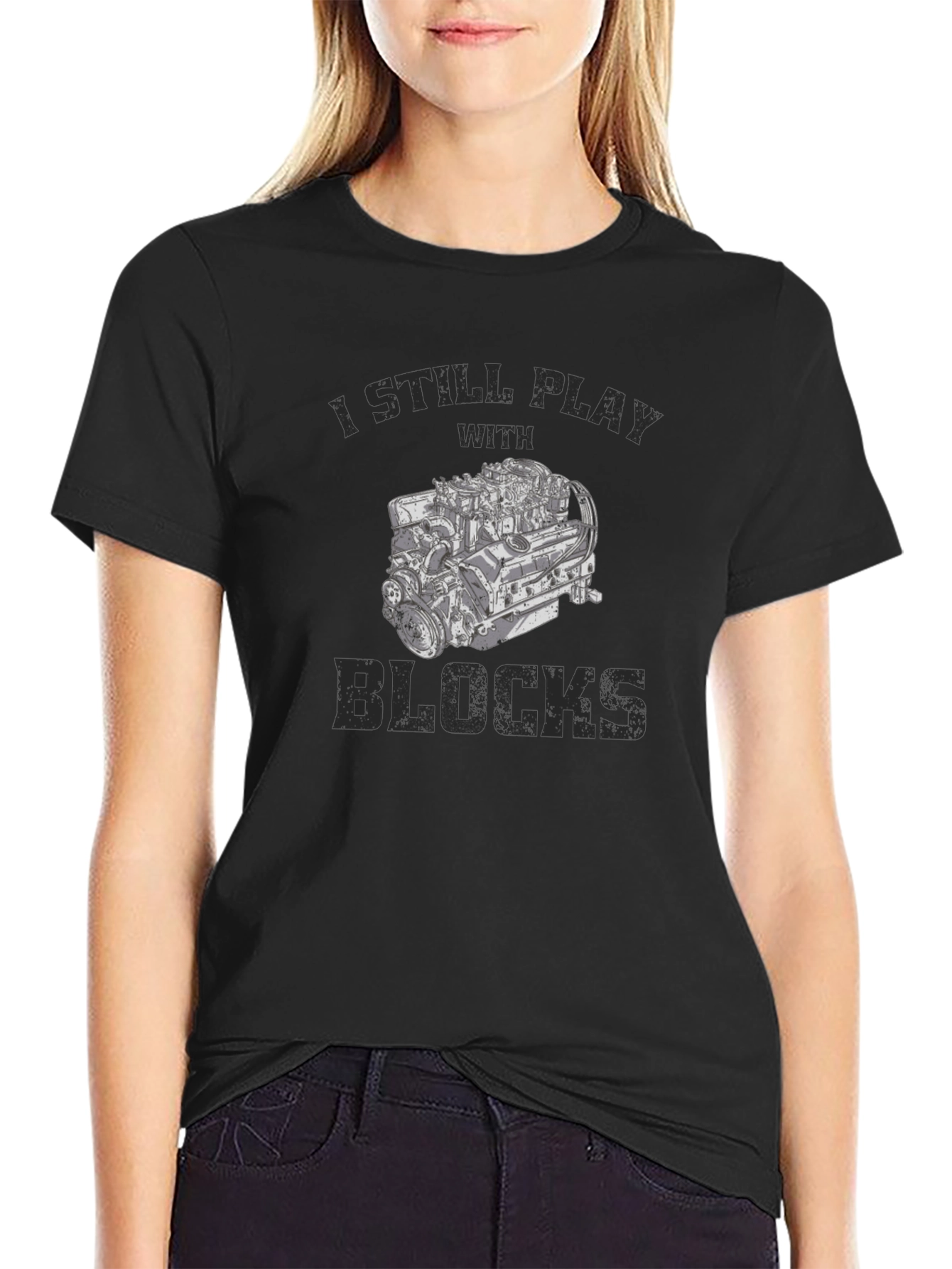 I Still Play With Blocks Mens T-Shirt